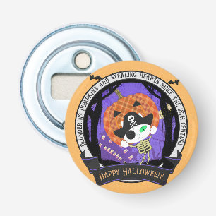 Pirate skeleton cat bottle opener