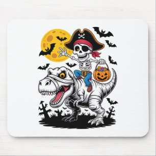 Pirate Skeleton Halloween T Rex Candy Dinosaur Shi Mouse Mat