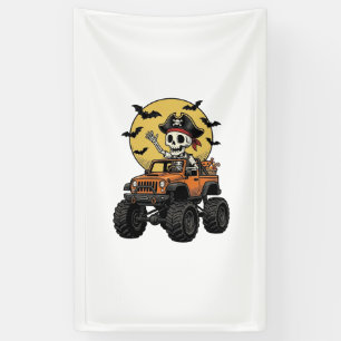 Pirate Skeleton Monster Truck Halloween Design_1 Banner