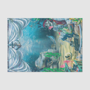 Pirate Skeleton Treasure Under the Sea Party Tissue Paper