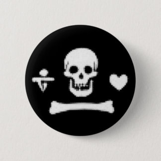 Pirate Skull 6 Cm Round Badge