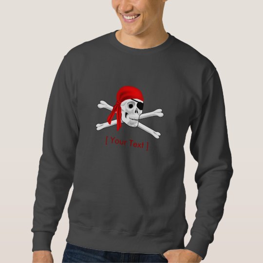 Pirate Skull and Bones Long Sleeve Shirt