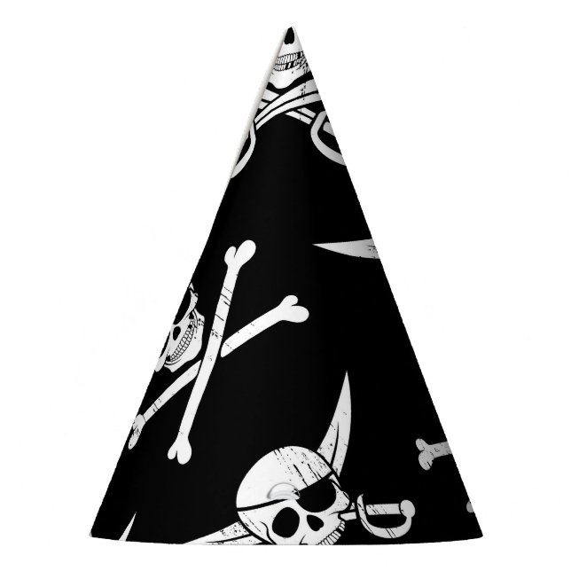 Pirate Skull and bones Party Hat (Left)