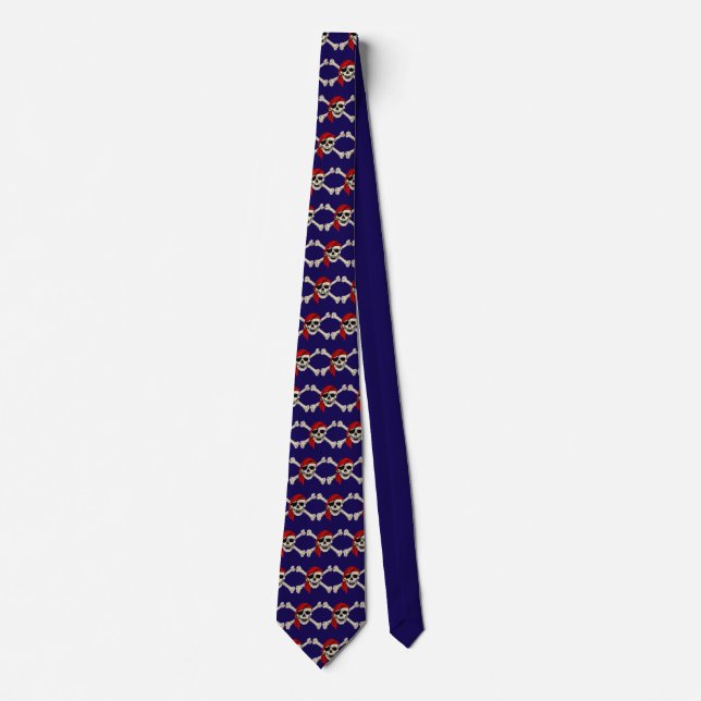 Pirate Skull and Bones Tie (Front)