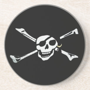 Pirate Skull and Cross Bones Coaster