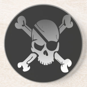 Pirate Skull and Cross Bones Coaster