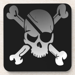 Pirate Skull and Cross Bones Coaster