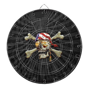 Pirate Skull and Cross Bones Dartboard