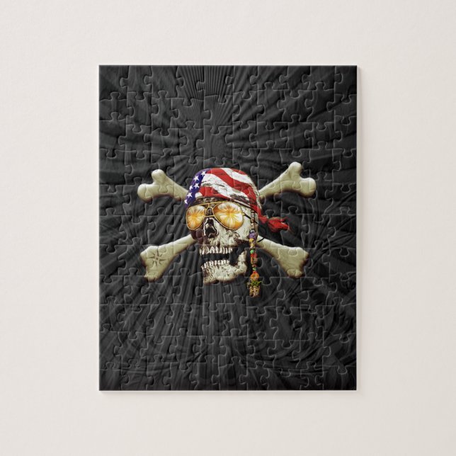 Pirate Skull and Cross Bones Jigsaw Puzzle (Vertical)
