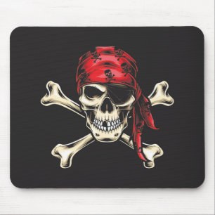 Pirate Skull and Cross Bones Mouse Mat