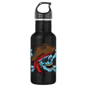 Pirate Skull and Crossbones 532 Ml Water Bottle