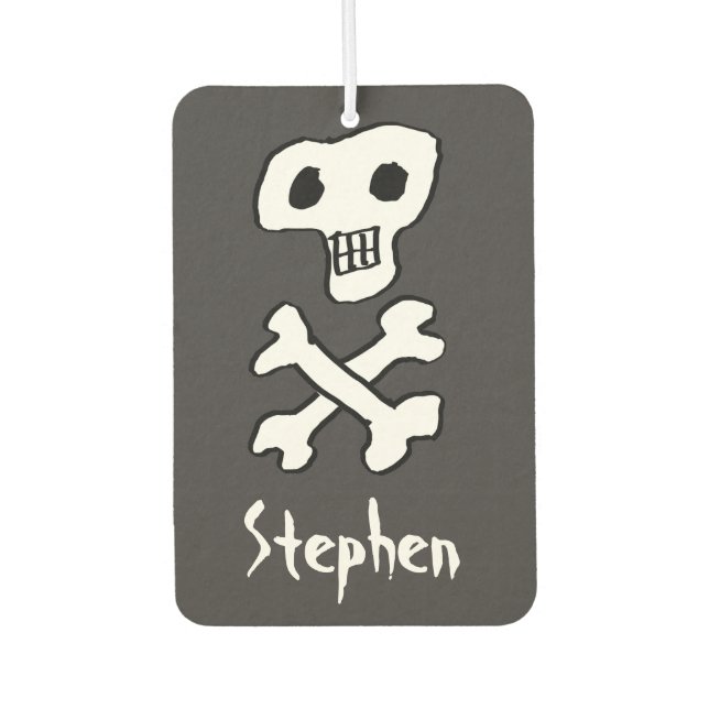 Pirate Skull and Crossbones Car Air Freshener (Front)
