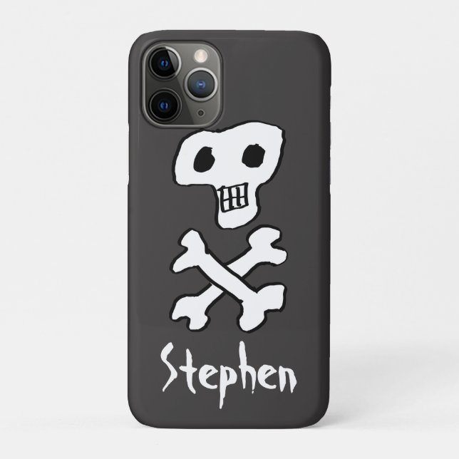 Pirate Skull and Crossbones Design Case-Mate iPhone Case (Back)
