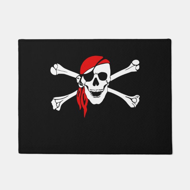 Pirate Skull and Crossbones Doormat (Front)