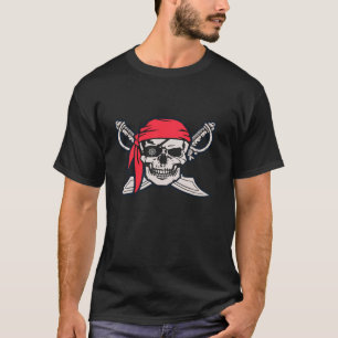 Pirate Skull and Crossbones Funny Pirate T Shirt
