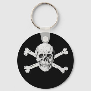Pirate Skull and Crossbones Key Ring