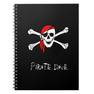Pirate Skull and Crossbones Notebook