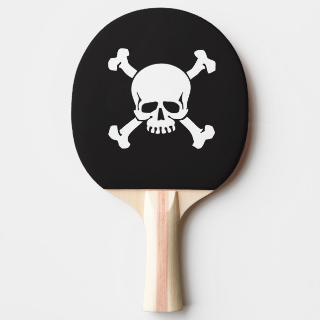 Pirate, Skull and Crossbones Ping Pong Paddle (Front)