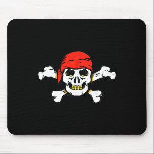 Pirate Skull And Crossbones Skeleton Halloween For Mouse Mat