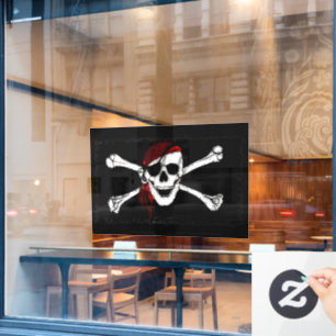 Pirate Skull and Crossbones Window Cling