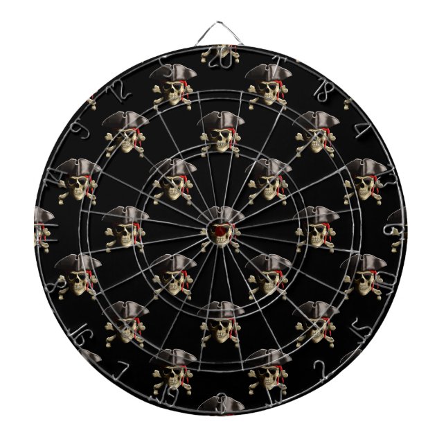 Pirate Skull And Hat Dartboard (Front)
