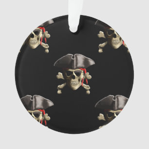 Pirate Skull And Hat Ornament