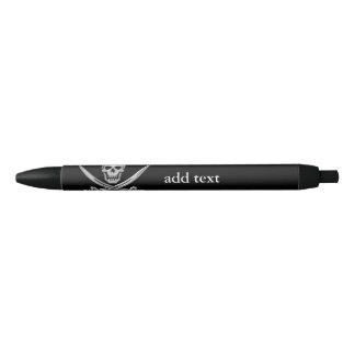 Pirate Skull and Sword Crossbones (TLAPD) Blue Ink Pen