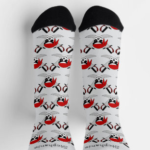 Pirate Skull And Swords Design Socks