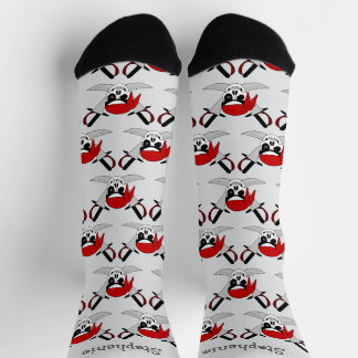 Pirate Skull And Swords Design Socks