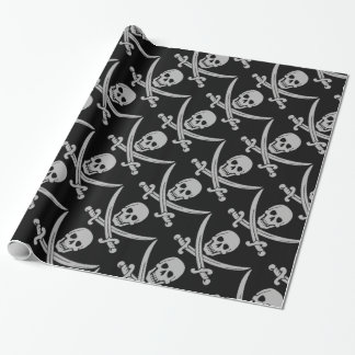 Pirate Skull and Swords Wrapping Paper