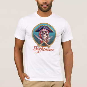 Pirate Skull and Utensils for Cruise Buffet Lovers T-Shirt