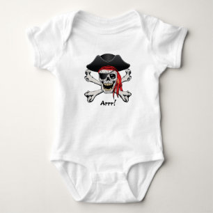 Pirate Skull Baby Bodysuit