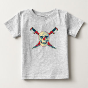 Pirate (Skull) - Baby Fine Jersey T-Shirt