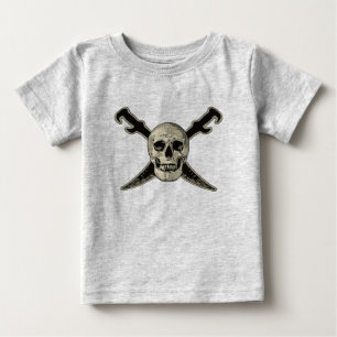 Pirate (Skull) - Baby Fine Jersey T-Shirt