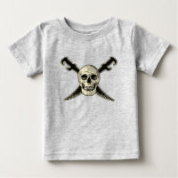 Pirate (Skull) - Baby Fine Jersey T-Shirt