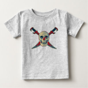 Pirate (Skull) - Baby Fine Jersey T-Shirt