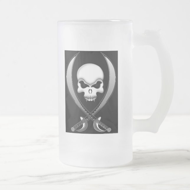 Pirate Skull beer mug (Right)