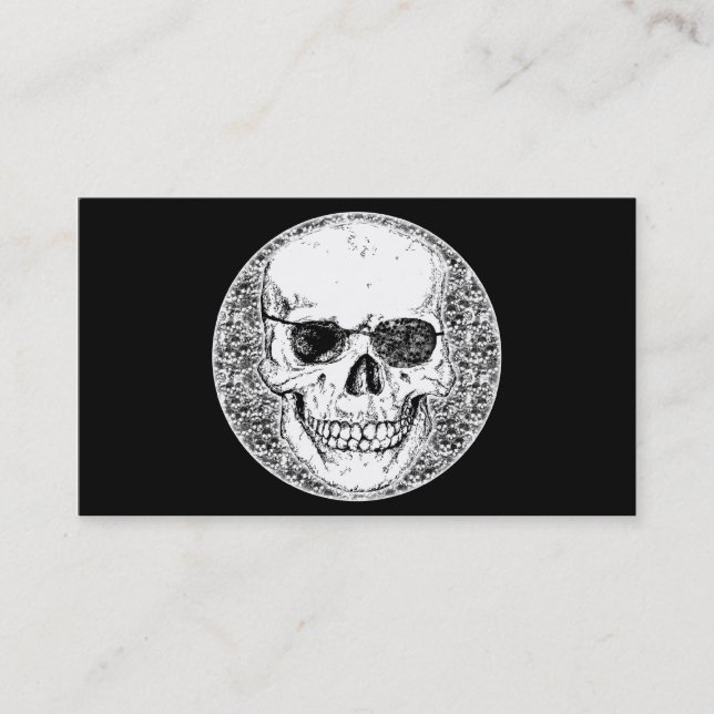 pirate skull business card (Front)