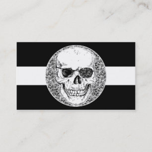 pirate skull business card