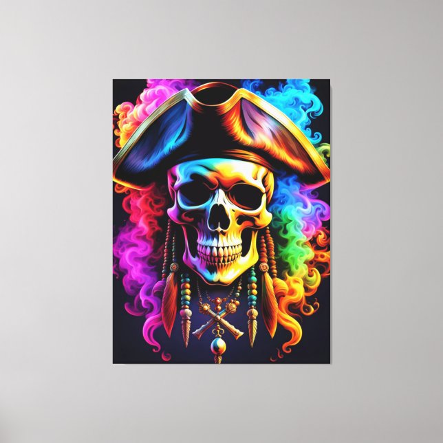 Pirate Skull Canvas Print (Front)