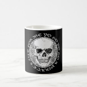 pirate skull coffee mug
