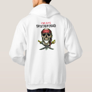 PIRATE SKULL CROSS SWORDS BROTHERHOOD HOODIE