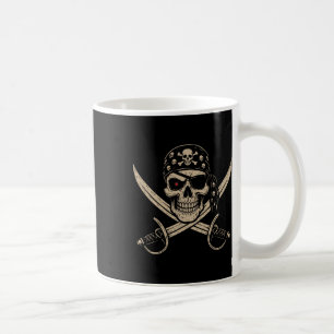 Pirate Skull Crossbones Skeleton Halloween For Men Coffee Mug