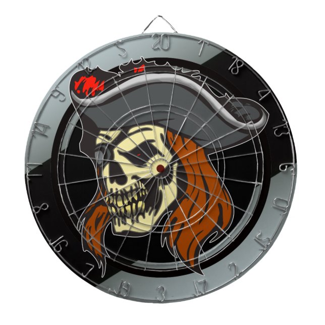 Pirate Skull Dartboard (Front)