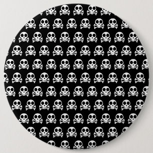 Pirate Skull Design 6 Cm Round Badge