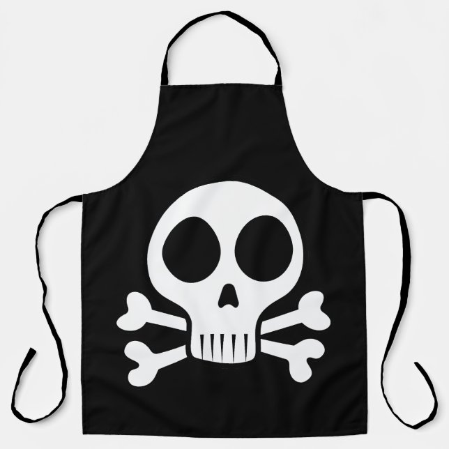 Pirate Skull Design Apron (Front)