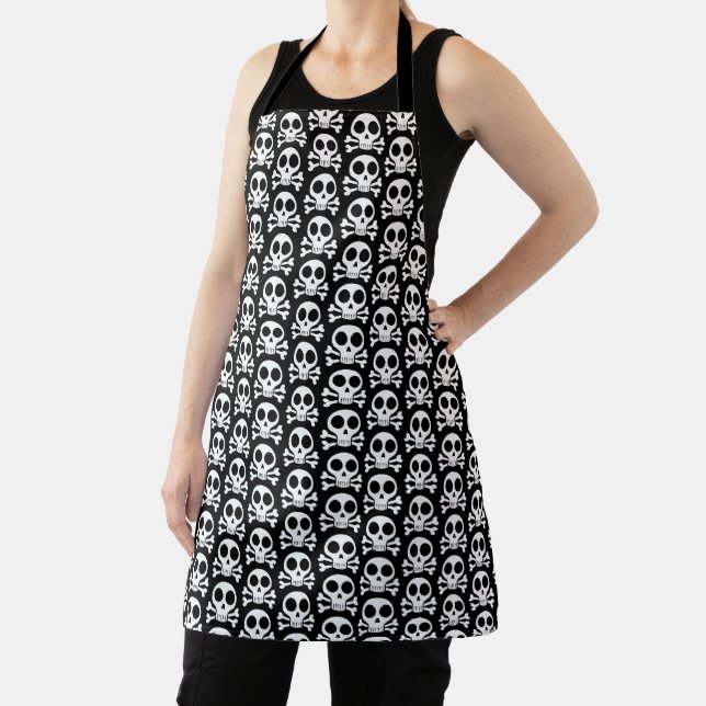Pirate Skull Design Apron (Insitu)