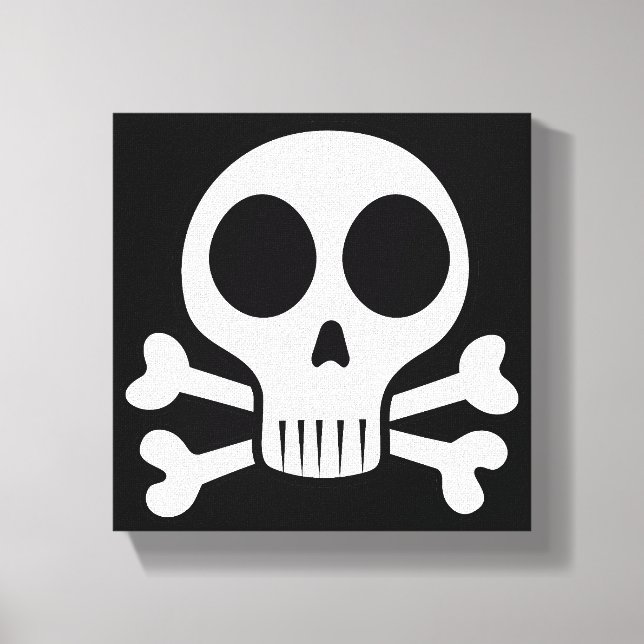 Pirate Skull Design Canvas Print (Front)