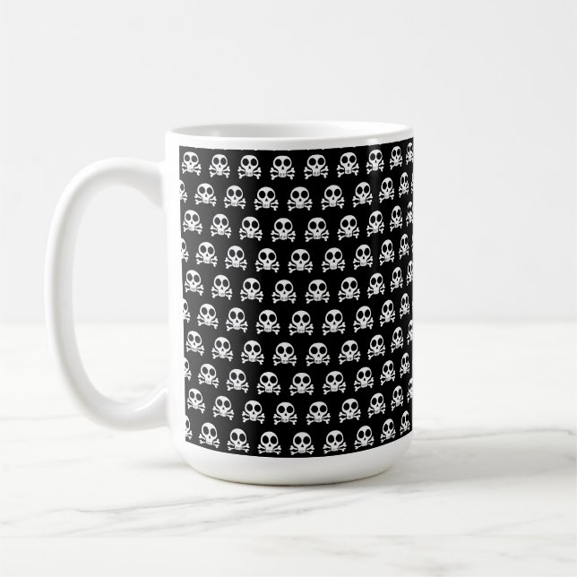 Pirate Skull Design Coffee Mug (Left)