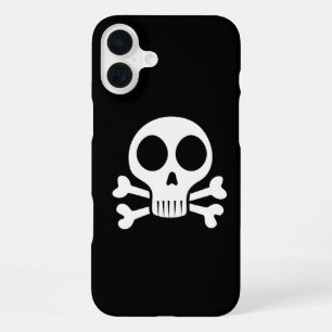 Pirate Skull Design iPhone 16 Plus Case
